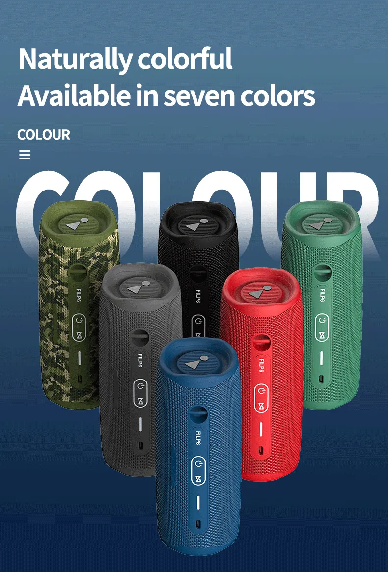 Flip6 BT Wireless Bluetooth Mini Speaker Outdoor Stereo Charge Music Waterproof Portable Speakers With Powerful Sound_voghion.com