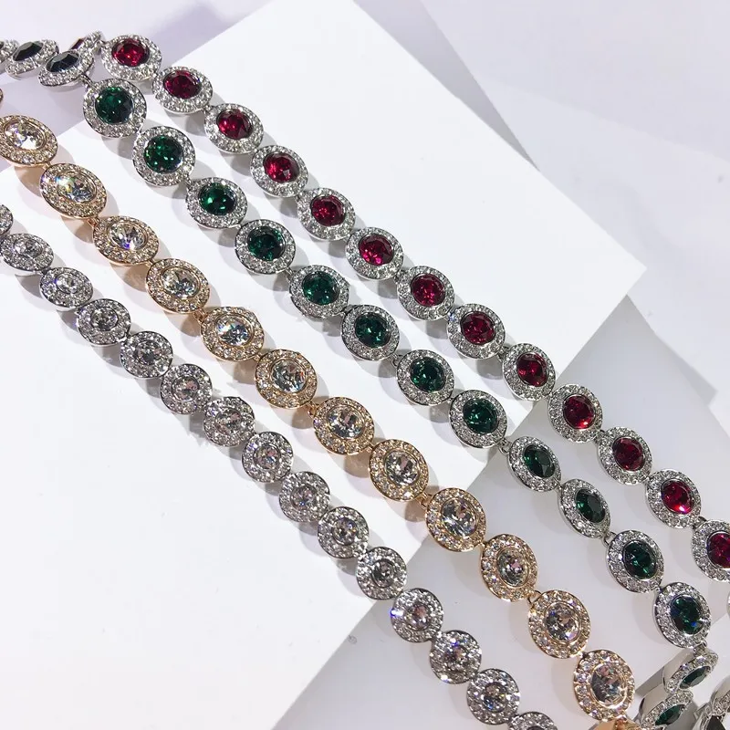 Braccialetto Angel Fashion Designer, serie di gioielli Crystal Mosan Dia, finitura oro rosa_voghion.com
