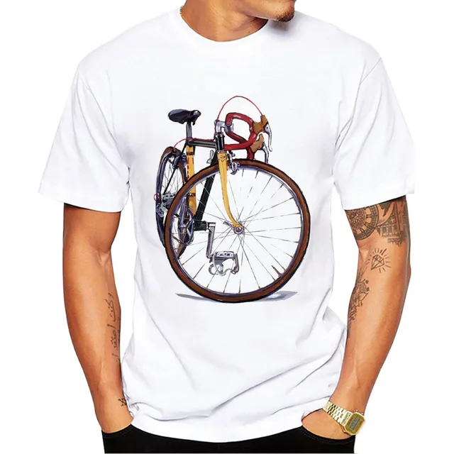 TEEHUB Art Bicycle Analysis Männer T-Shirt Grafik Vintage Bike Streetwear Kuerzärm Biker Gebuertsdagscadeauen Summer Style_voghion.com