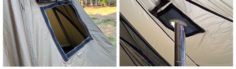 Camping în aer liber 15D cu o singură față din silicon pentru două persoane, ultra-ușor, plus perdea de cer, cort piramidal două în unu_voghion.com