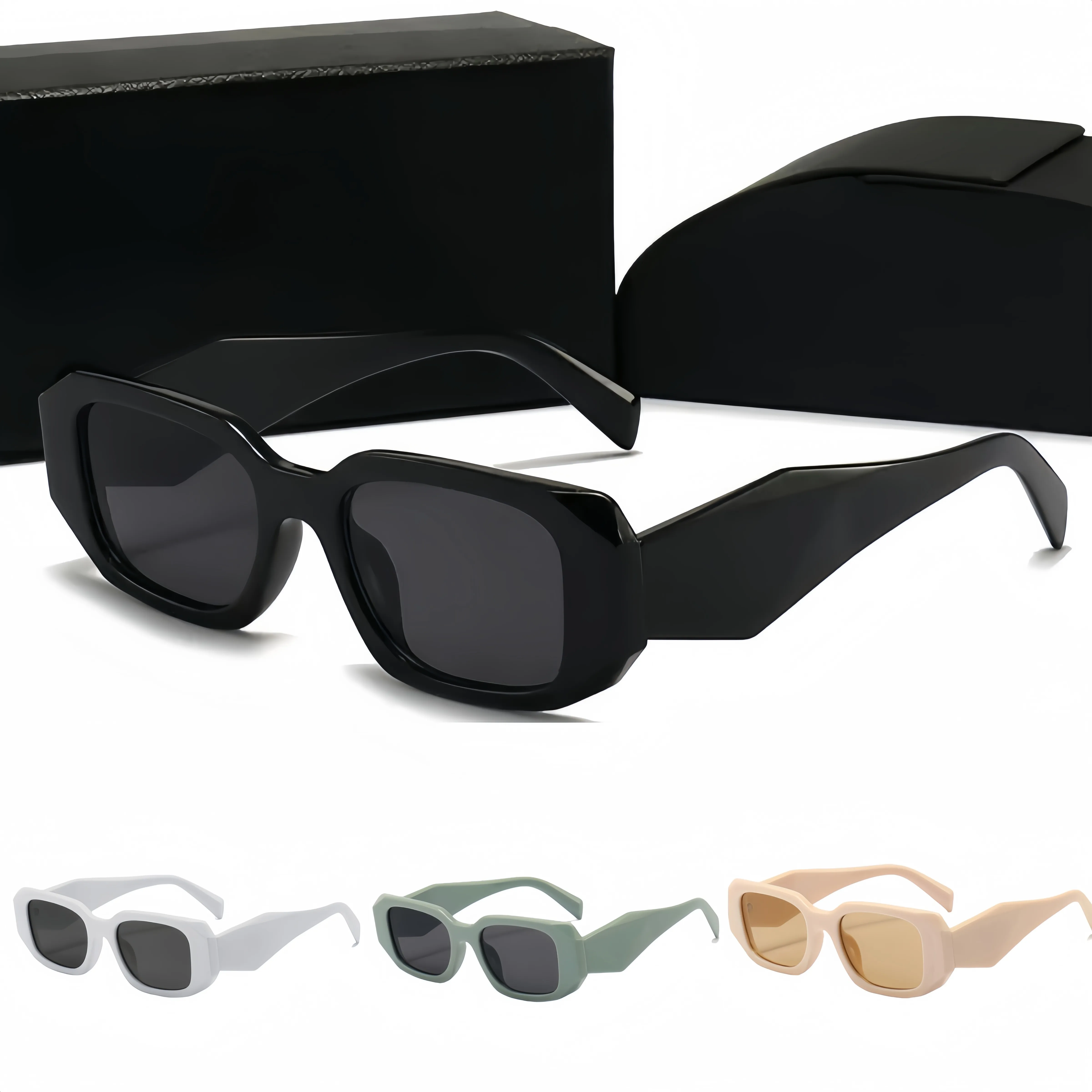 Män Designer Solglasögon Utomhusskydd Mode Klassiska Dam Solglasögon för kvinnor Glasögon Mix Färg Valfri Triangulär_voghion.com