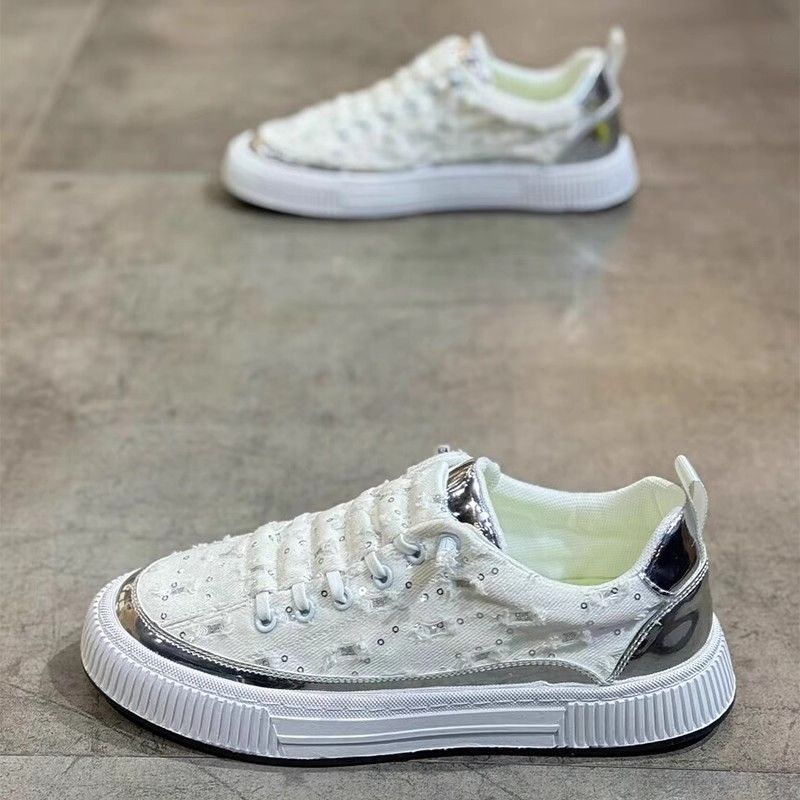 Zapatos para hombre, verano 2024, estampado coreano, versátiles, de marca de moda, transpirables y cómodos, informales, para tabla._voghion.com
