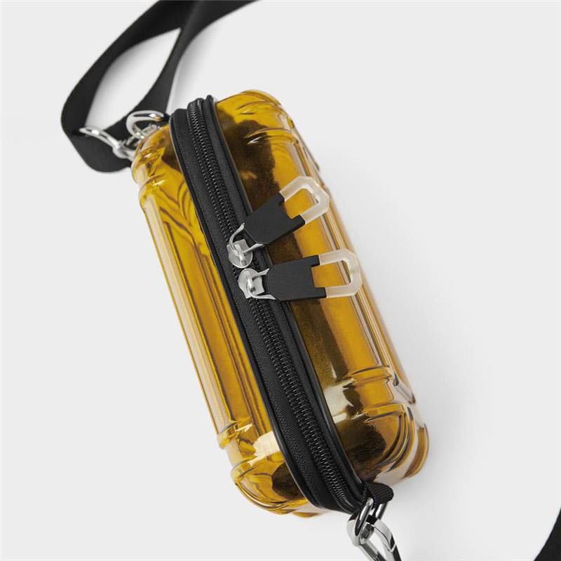 PVC-Box Umhängetasche für Frauen Transparent Acryl Taille Tasche Mode Dame Vintage Handtaschen Casual Einfache Messenger_voghion.com