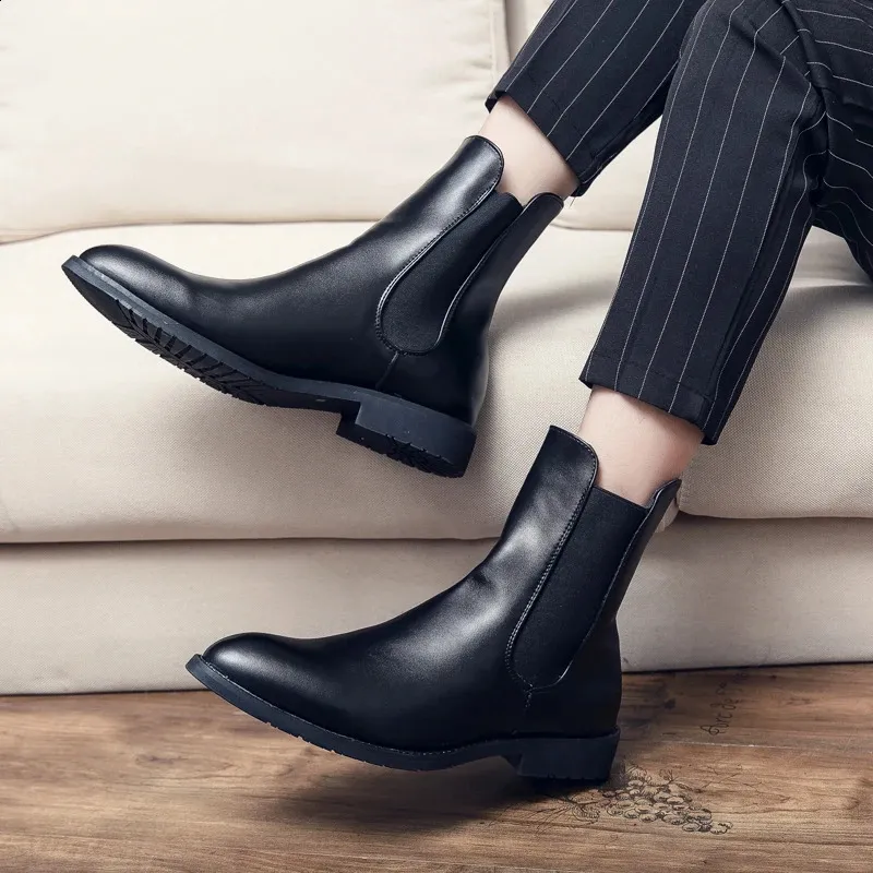 Erkek moda rahat bilek botları deri rahat kışlık erkek ayakkabı büyük beden 38-48 240930_voghion.com