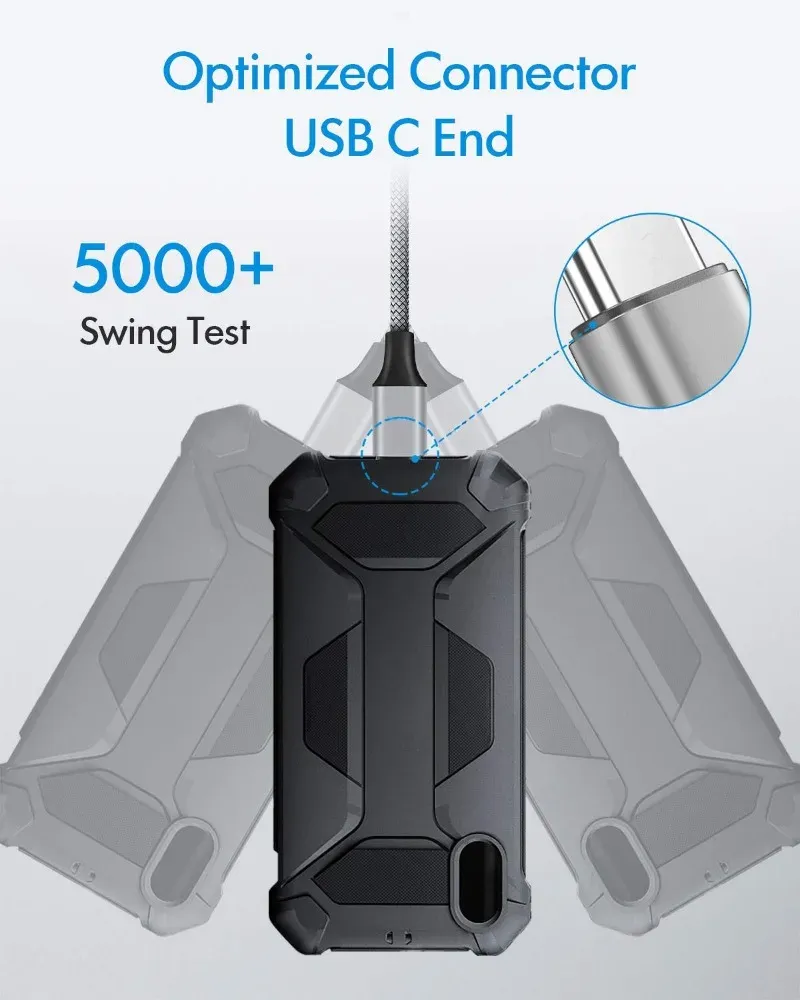 Câble de charge Super vers Type-C extra long de 3, 5, 8, 10 m, cordon de chargeur extensible pour téléphone portable Xiaomi Samsung Type-C_voghion.com