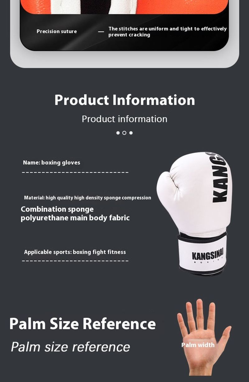 gloves for fighters, male female Sanda, children's sandbag fighting, young gloves, and professional Thai_voghion.com