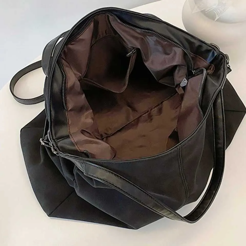 Borsa a tracolla vintage classica retrò alla moda in morbida pelle PU casual con tracolla singola, grande capacità_voghion.com