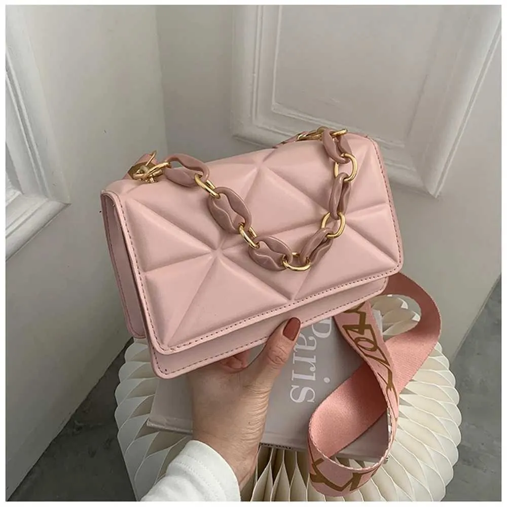 Women Stone Pattern Shoulder BagsPU Leather New Trend Crossobdy Bags Handbags with Chains Shopper Clutch Cell Phone_voghion.com