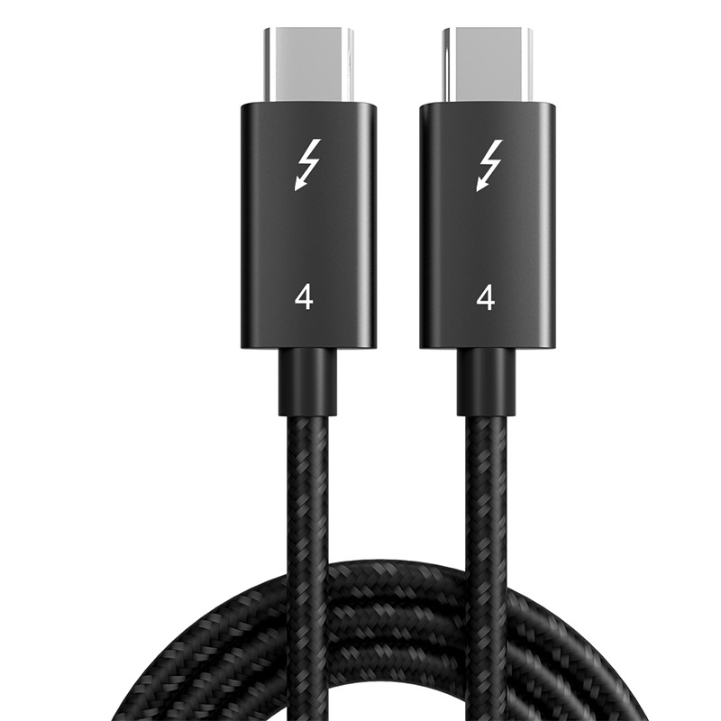 Kabel 8K Thunderbolt 4 USB 4 40 Gb/s USB C typu C PD 100 W do przesyłania danych, szybki kabel ładujący USB-C do laptopa i telefonu komórkowego_voghion.com