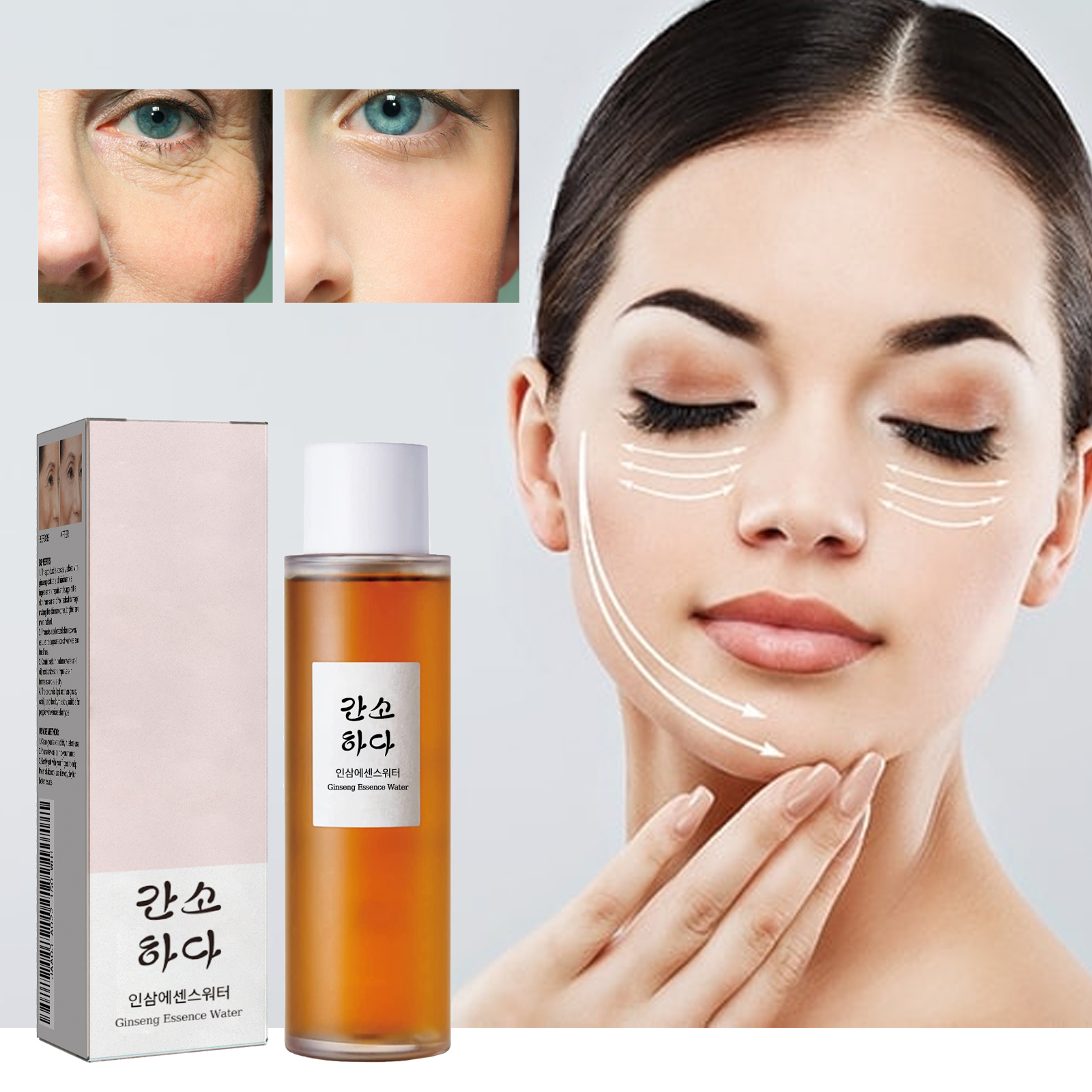Jaysuing Ginseng Essence Water: Brightens The Complexion, Moisturizes And Repairs Dull Skin, Lightens Fine Lines, And Anti-Wrinkle Serum_voghion.com