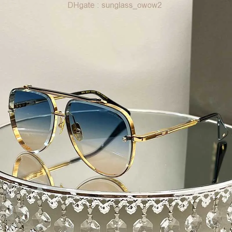 DITA Sonnenbrille für Damen und Herren, Designer-Metallrahmen, goldplattiert, Business- und Sportstil, Originalverpackung_voghion.com