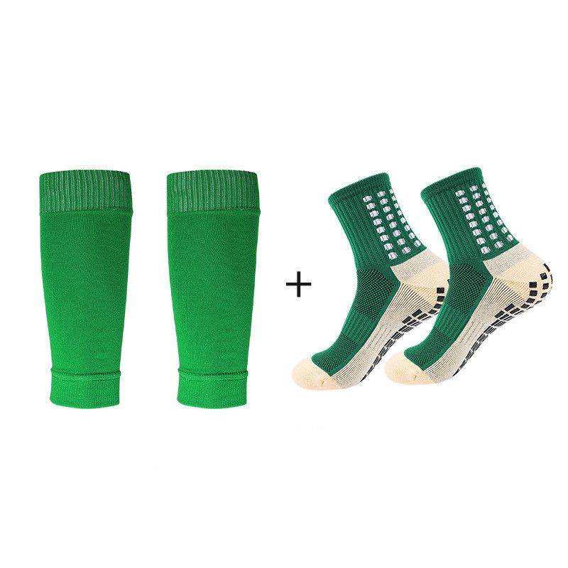 Unisex Football ispessito tubo centrale antiscivolo adesivo protezione gamba calcio grip soc set_voghion.com