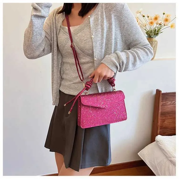 Bolsas femininas brilhantes, aba sólida, lantejoulas, stachels, bolsa crossbody, moda verão feminina, brilhante, mensageiro, ombro_voghion.com