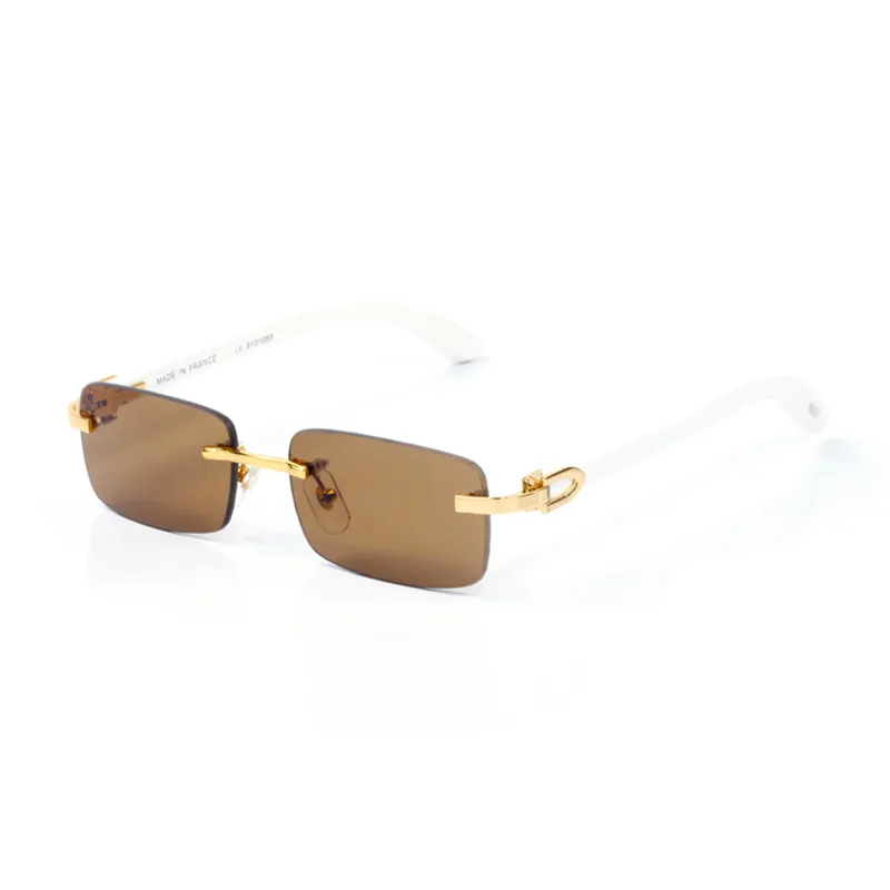 Classic Wooden Sunglasses Unisex White Series C-shaped Mahogany Gold Tea Gray Men Optical Frame Ladies Prescription_voghion.com