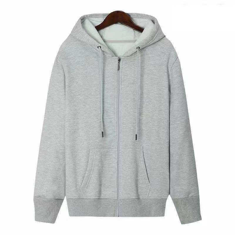 Sudadera con capucha hombre algodón cremallera sport chaqueta_voghion.com