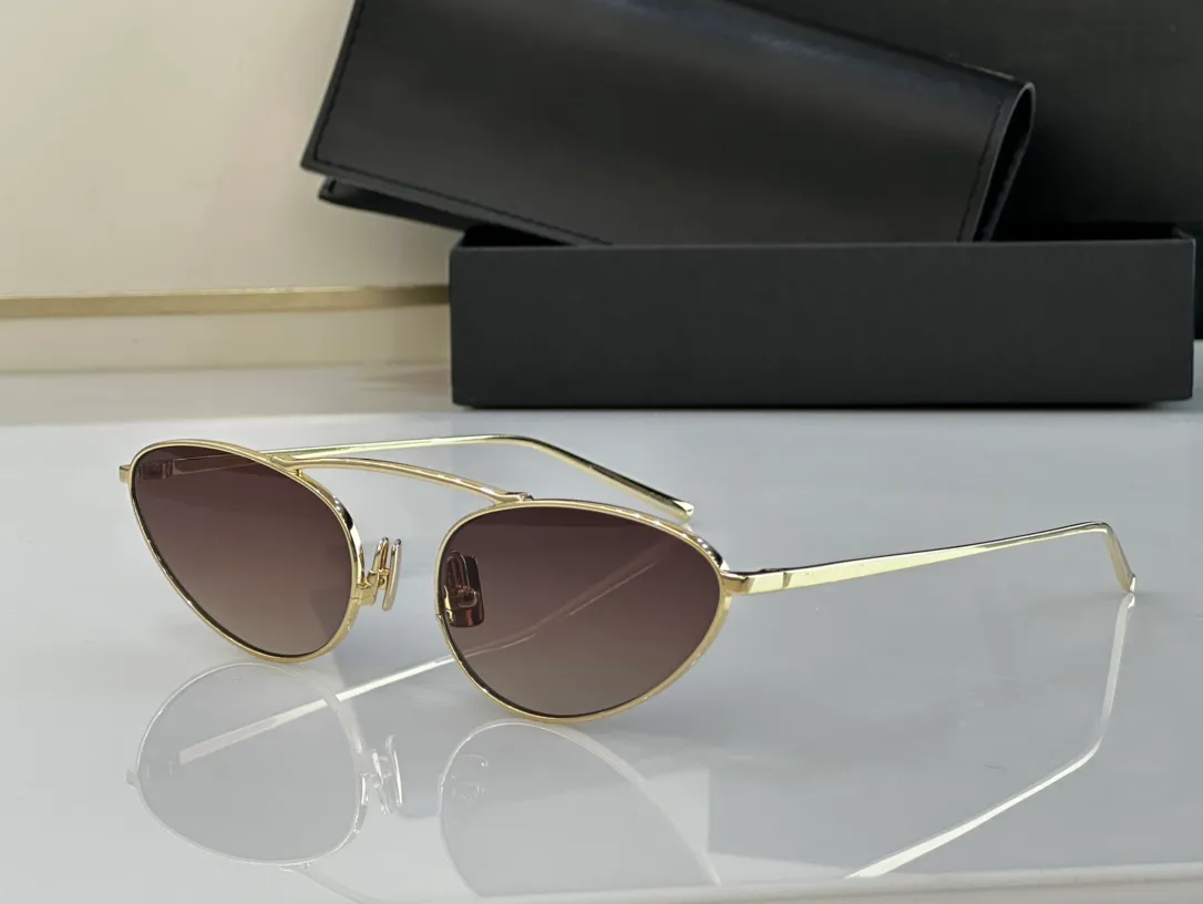 Designer Sonnenbrillen Damen Sun Retro Oval Vollformat Brille Beliebte Mode Einfache Brille Metall Quecksilbergläser UV_voghion.com