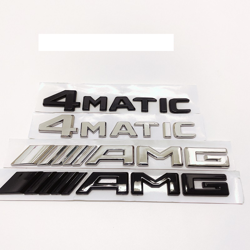 Convient pour Mercedes-Benz nouvelle étiquette arrière AMG Mercedes-Benz AMG étiquette 4Matic étiquette arrière C63 C200L logo de voiture