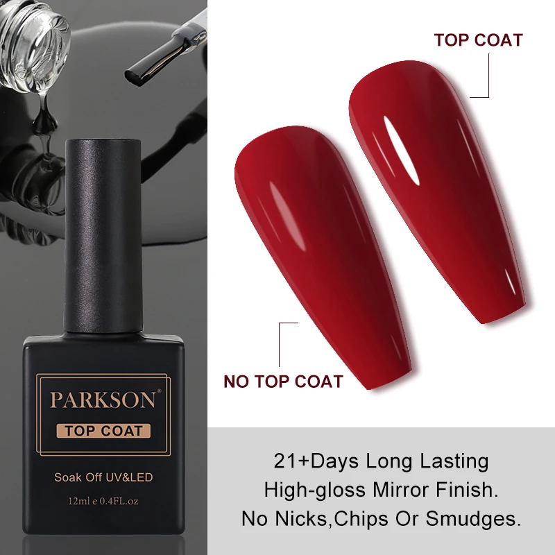 Parkson Base Top Matte Coat Pour Vernis À Ongles UV Soak Off Primer Magic Remover Builder Gel Laque Nail Art Salon Manucure_voghion.com