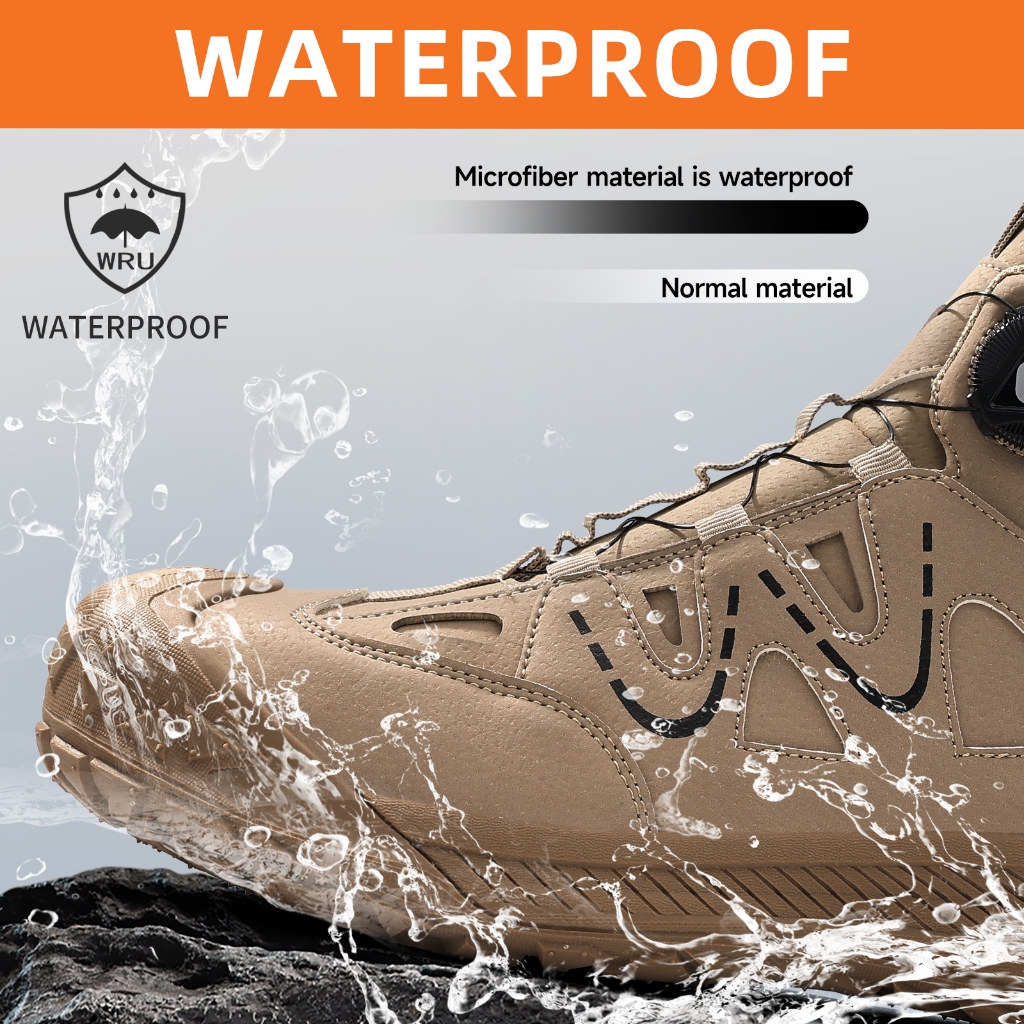 Chaussures de sécurité GUYISA, chaussures de travail, bottes à embout d'acier, imperméables, antidérapantes, coupe haute, 5052_voghion.com