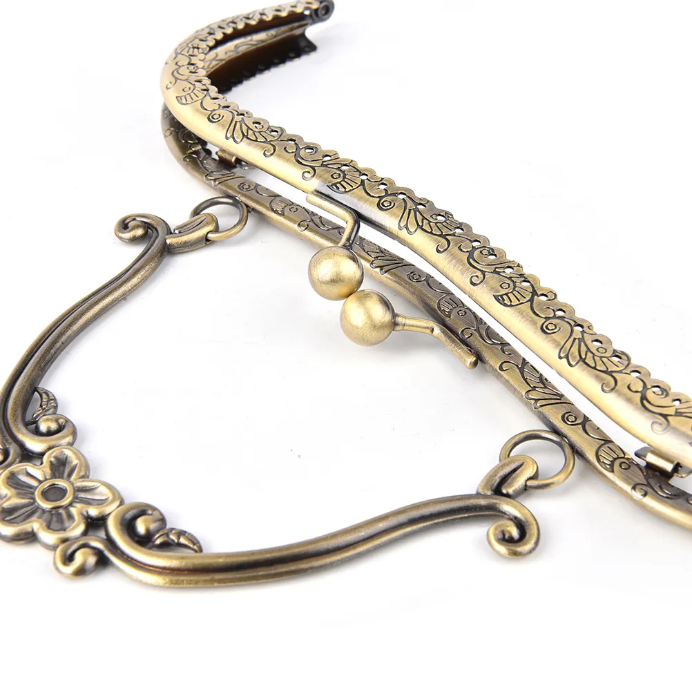 1X 20.5cm Vintage Women Purse Clutch Bag Clasp Handle DIY Handbag Frame_voghion.com
