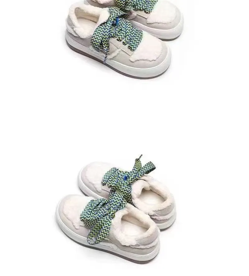 New Womens Autumn Winter Heightening Versatile Casual Thickening and Plush Thick Sole Shoes Free of Mail_voghion.com