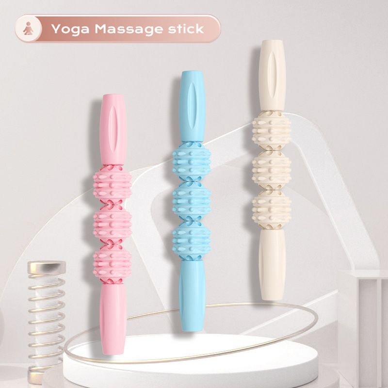 Fiess Yoga Roller Massage E Stick Deep Relaxation Multi-Function Spiky Trigger Point Relief Muscle Pain_voghion.com