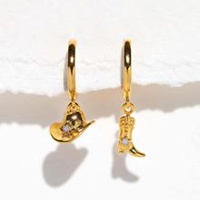 Genuine gold electroplated ins style colored zircon inlaid with protect you amulet pendant necklace_voghion.com