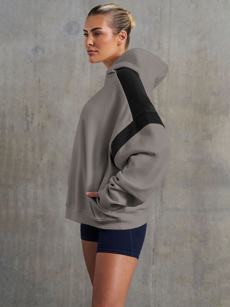 Women's Clothing contrast color drop shoulder high-end_voghion.com