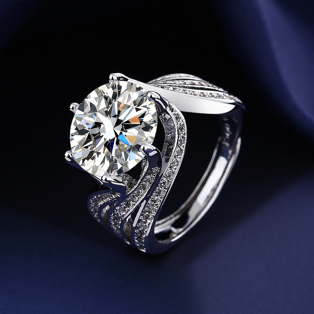 Explosive Sale Of Mozambican Rings Luxury 5-carat Women's Rings Engagement Proposal Wedding Opening Rings Valentine's Day Gifts_voghion.com