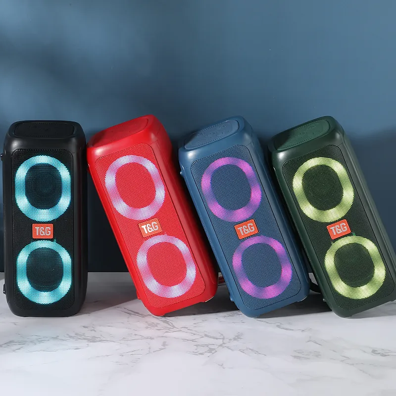 TG333 Portable Wireless Bluetooth Subwoofer Waterproof Outdoor TF USB Stereo With Phone Stand Speaker_voghion.com