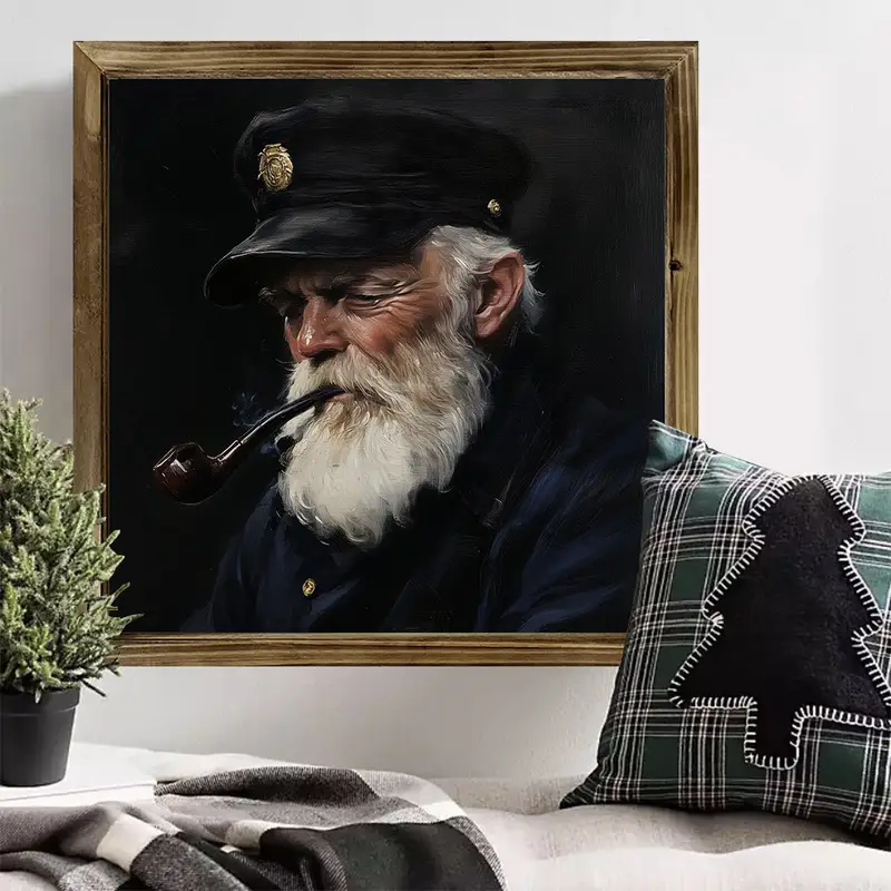 Vintage meresõidukapteni puidust silt "8x8" – klassikaline mereaegne seinakunst elutubade ja kodukaunistuse jaoks – ainulaadne kingiidee_voghion.com