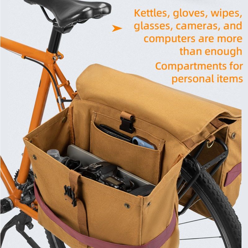 ROCKBROS Lage Carrier Bags, Bicycle Bag, Rucksack, Double - Sized For Camping And MTB_voghion.com