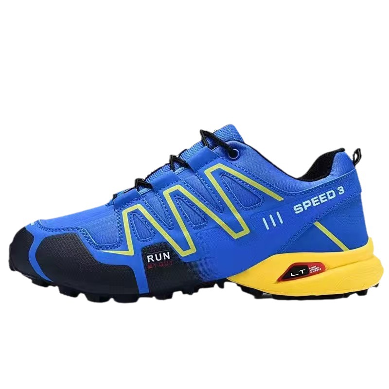 Randonnée en plein air transfrontalière chaussures de course de fond d'alpinisme pour hommes chaussures de tourisme basses Salomon chaussures de sport de cyclisme de grande taille antidérapantes_voghion.com