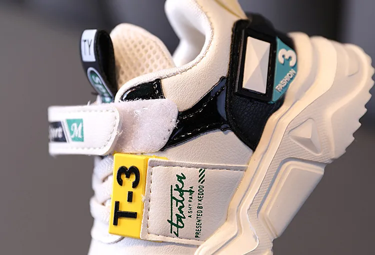 2025 New Boys Girls Leather Sport Children Tennis Running Kidsnest Fashion Kids Soft Bottom Toddler Sneakers for Baby_desvips.com