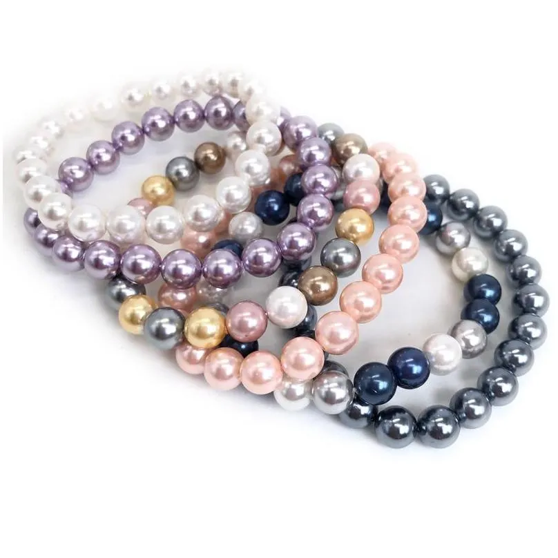 Parelarmband elastisch voor dames en heren sieraden cadeau_voghion.com