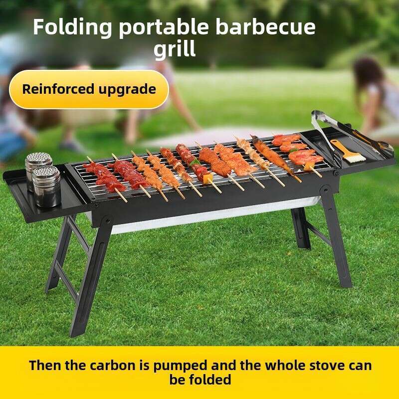 91% Positive Review Rate: Foldable Large And Medium-sized Pull-out Portable Outdoor Barbecue Grill, Carbon Grill For_voghion.com