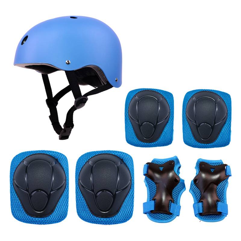Casco e attrezzatura protettiva per pattinaggio a rotelle per bambini - Kit di sicurezza da 7 pezzi per ragazzi e ragazze (dai 3 ai 15 anni) - Leggero e regolabile per lo skateboard_voghion.com