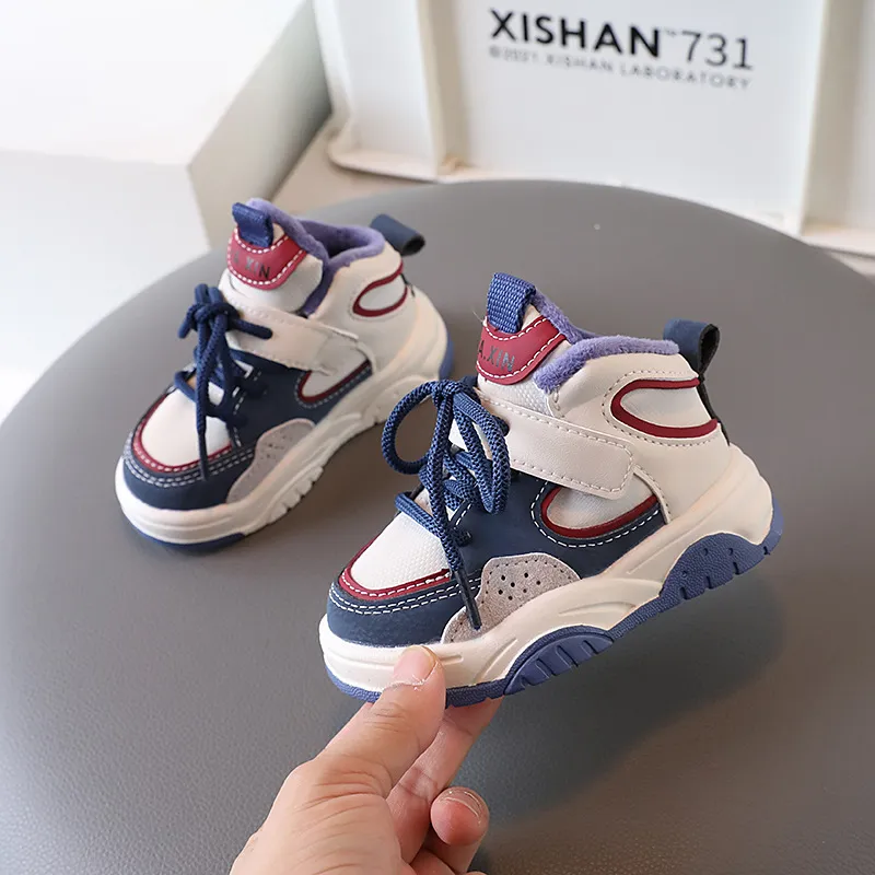 Scarpe da ginnastica firmate per ragazzi, scarpe casual per bambini, moda per ragazze, antiscivolo, calzature sportive Littlesprouts, invernali, calde, nuove, da corsa_voghion.com