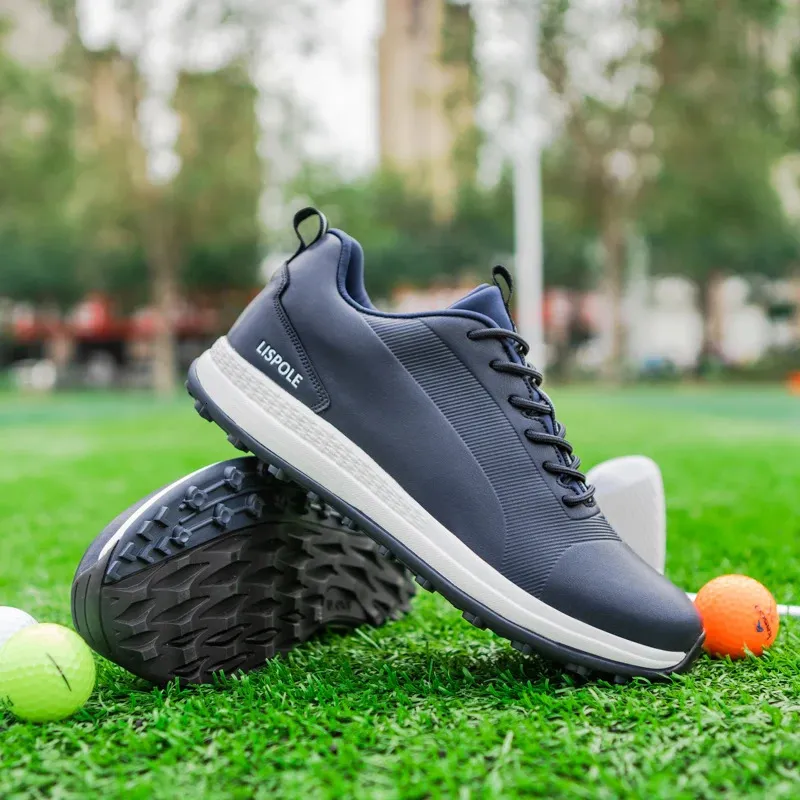 Bequeme Schuhe Herren Große Größe 39-48 Professionelle Spikeless Sneakers Rutschfeste wasserdichte Golf-Walking-Schuhe 241213_voghion.com