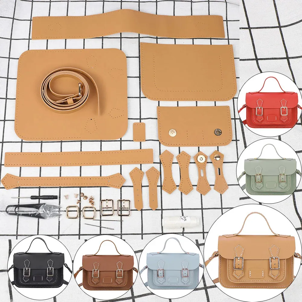 Vintage Cambridge Pu Leather DIY Handmade Bags Fashion HandBag Woman Crossbody Shoulder Bag Handcraft Sewing Accessories_voghion.com