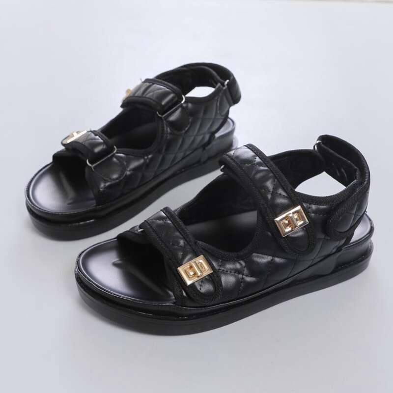 SHLIANG Damen Sommer Sandalen Strand Hausschuhe Markendesign Leder Strand Hausschuhe Weibliche Home Outdoor Anti Slip Flip Flops Freizeitschuhe Y0300_voghion.com