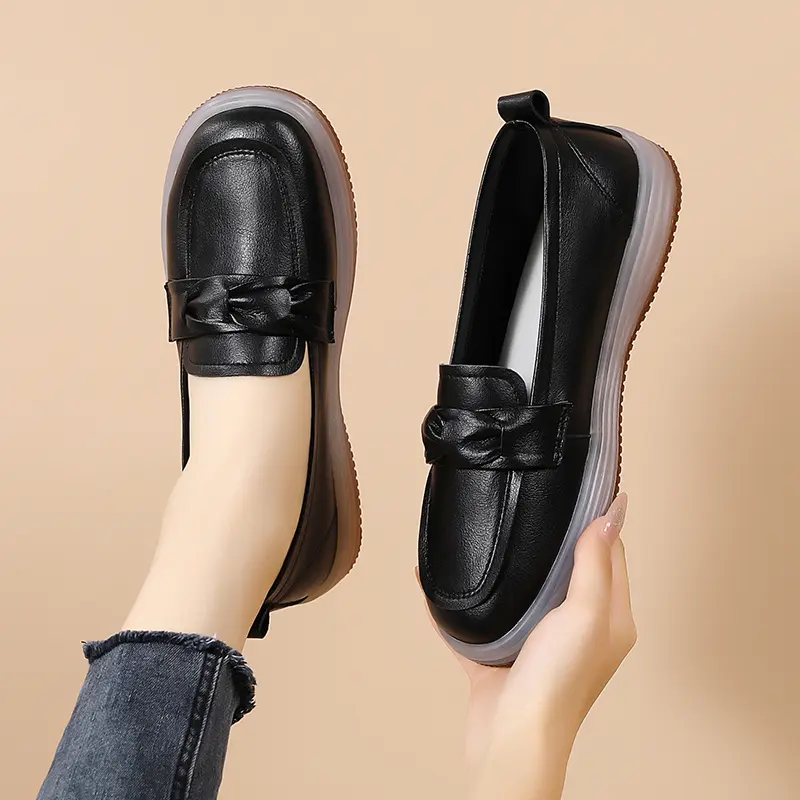 Damenschuhe Casual Single Schuhe Flache Mom Schuhe Loafers_voghion.com