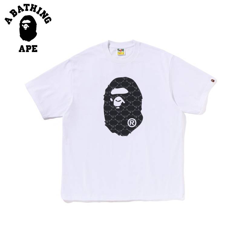 A BATHING APE Ape Patterned Printed Short Sleeved T-shirt
