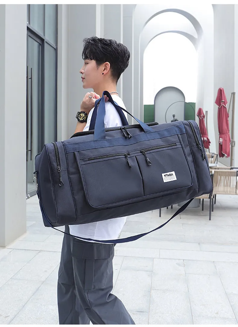70L Gym Bags Lage Foldable Sport Travel Duffel For Women Men Handbag Multifunction Large 70CM Weekender Bag_voghion.com