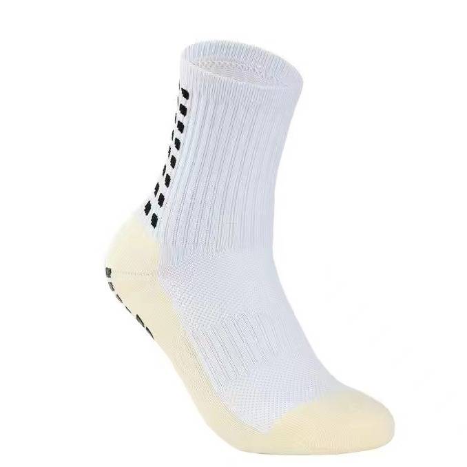 Calcetines de fútbol profesionales de alta calidad con agarre antideslizante y suela de rizo acolchada: calcetines de media caña que absorben la humedad para fútbol y deportes._voghion.com