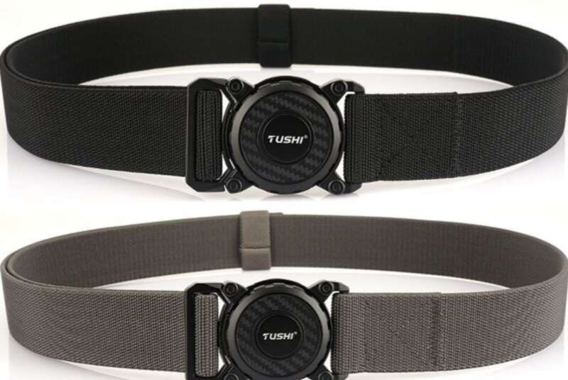 【 1440 People Collection 】 Outdoor Sports Automatic Quick Release Plug-in Buckle Tactical Waist Men's Elastic Canvas_voghion.com