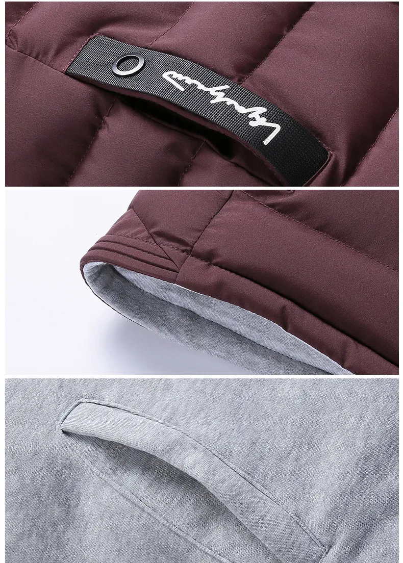 Herrenwesten Marke Weste Winter Ärmellose Jacken Daunen Männer Mit Kapuze Warm 2023 Casual Outwear Hut Abnehmbare Außenseite_voghion.com