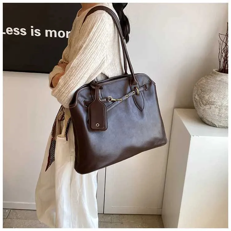 Große Damen Umhängetasche Aus Kunstleder Versatile Tragetasche_voghion.com
