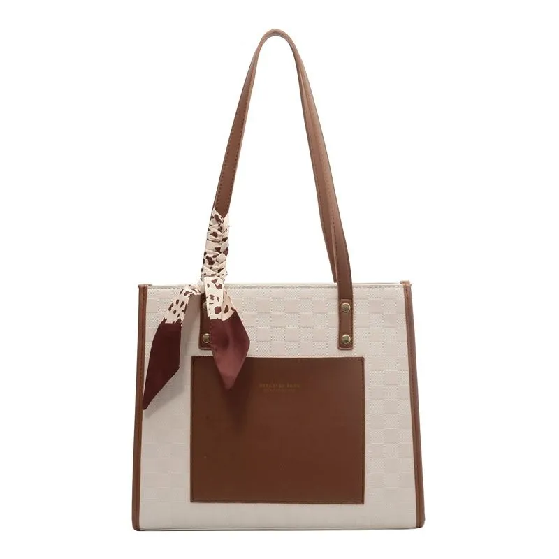 Designer Shoulder Handbags: Elegant Women's Tote - Large Capacity Commuter Bag For Work & Travel_voghion.com