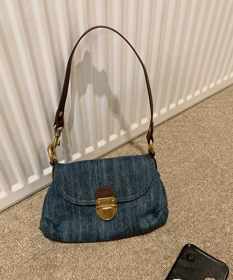 Borse da sera JIAERDI Vintage Denim Y2k Borsa a mano Donna 2023 Primavera Casual Grande capacità Spalla Donna Haruku Crossbody_voghion.com